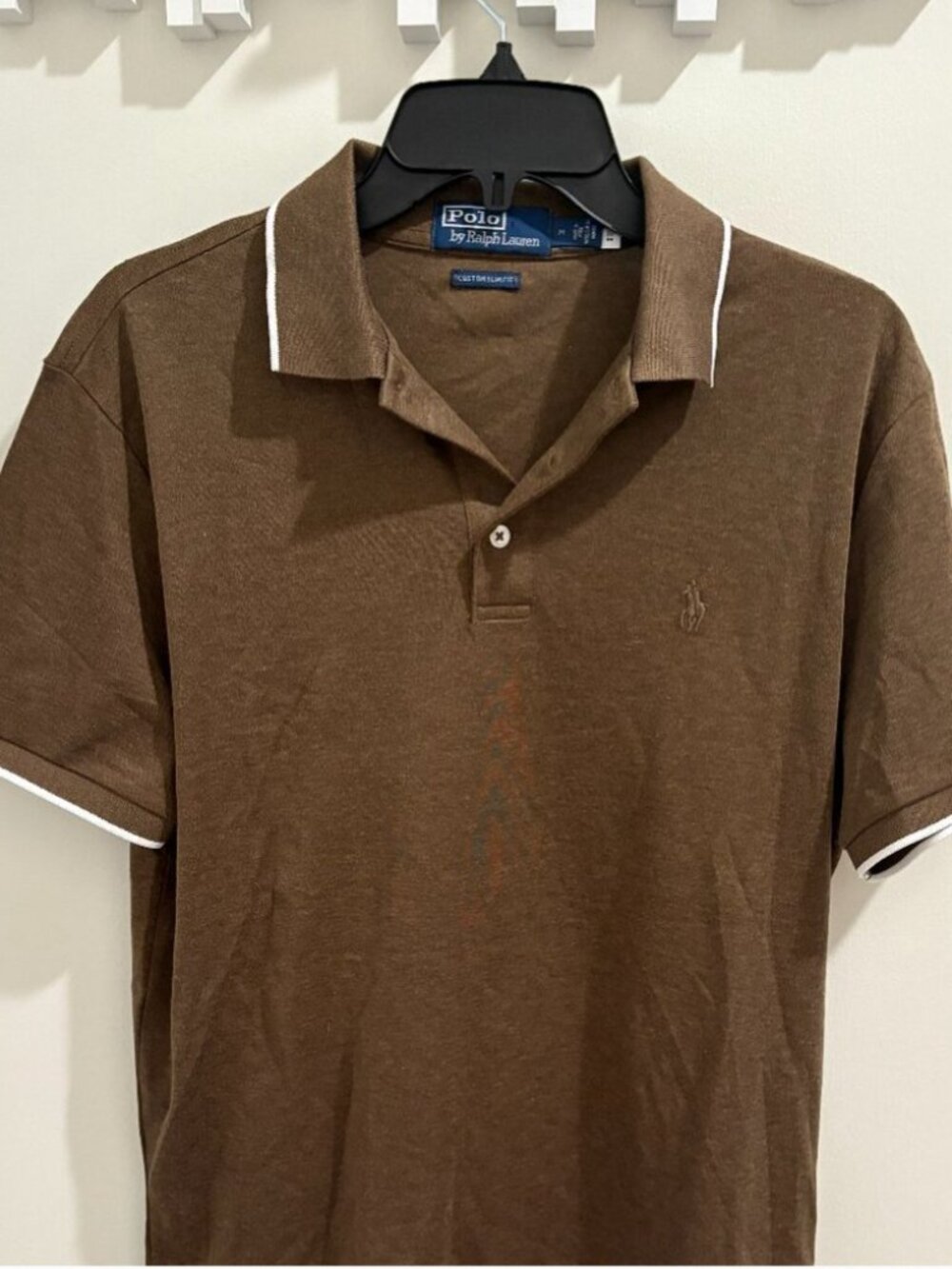 Ralph Lauren Men's Brown Medium Slim Fit Polo